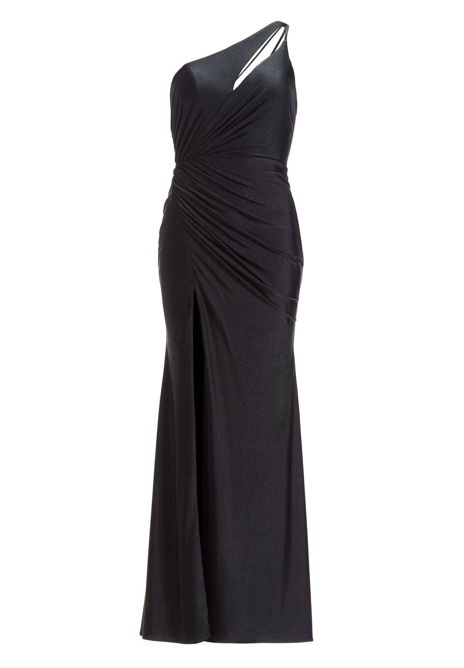 One-Shoulder-Kleid mit Cut-Out und Beinschlitz