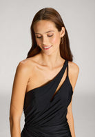 One-Shoulder-Kleid mit Cut-Out und Beinschlitz