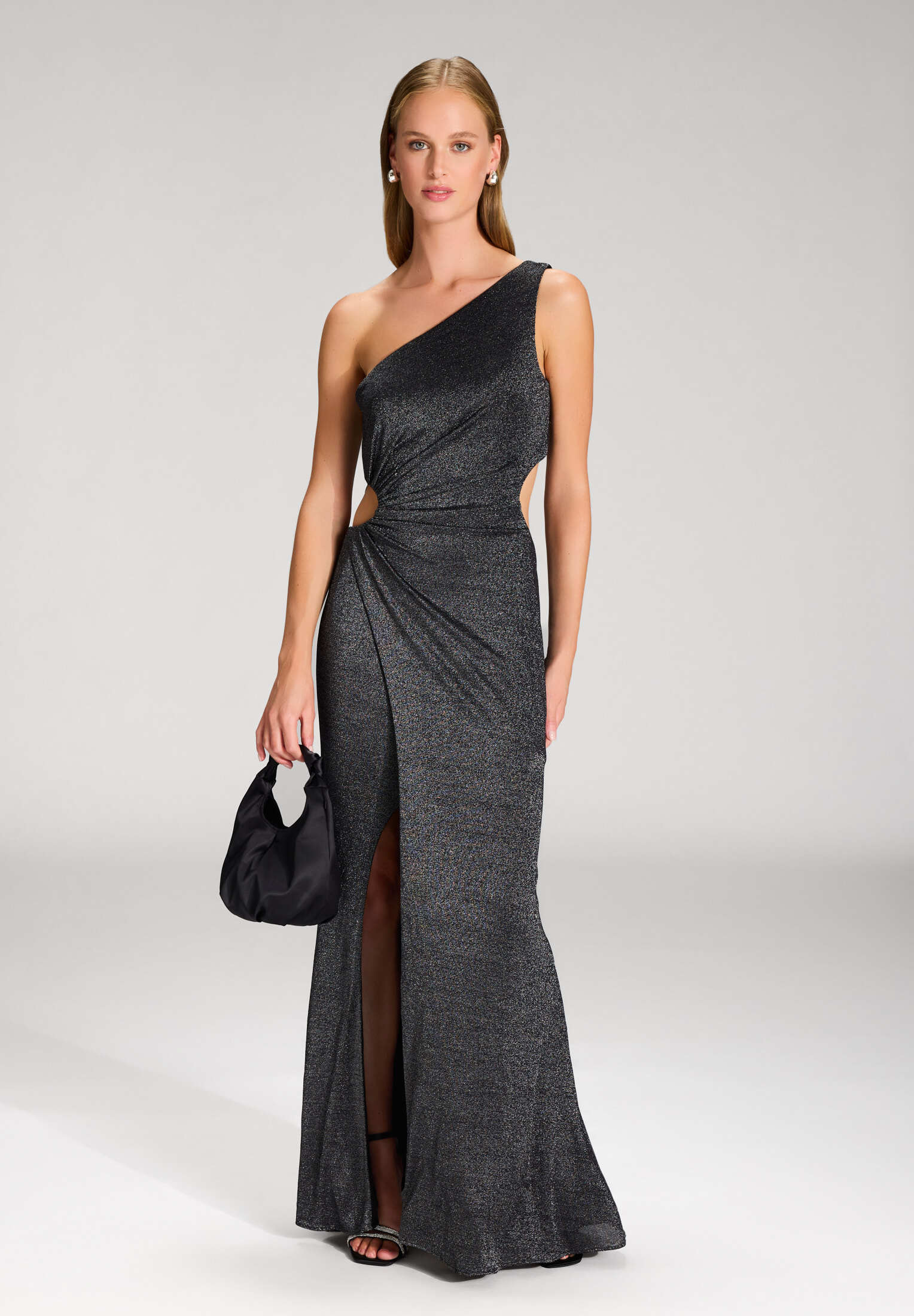 Handtasche aus Satin black One Size