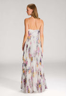 Printkleid mit plissiertem Rock