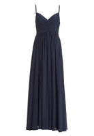 Abendkleid aus Chiffon mit feiner Raffung