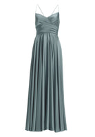 Satinkleid mit Schnürung am Rücken