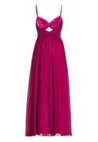 Chiffonkleid mit Cut-Out Detail und feiner Raffung