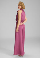Jumpsuit mit Schluppe aus Satin