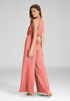 Jumpsuit mit Schluppe aus Satin