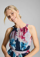 Abendkleid aus bedrucktem Chiffon