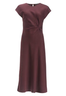 Slip Dress aus Satin mit Twist Detail