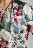 Bedruckter Scuba Blazer mit Wasserfall Kante