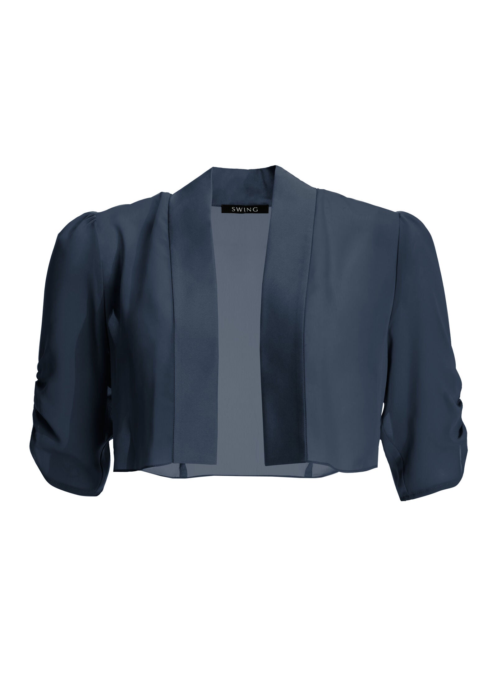 Chiffon Bolero mit Satin Blende