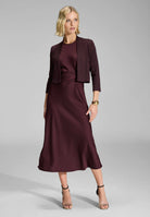 Weiches Bolero-Jäckchen merlot