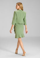 Taillierte Jacke aus Jersey Crêpe