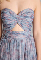 Tüllkleid mit floralem Print