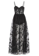 Tüllkleid mit semitransparentem Rock und kurzer Jerseyhose