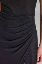 Figurbetontes Jerseykleid mit Beinschlitz