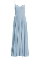 Chiffonkleid mit Plisseerock