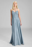 Abendkleid mit Schimmereffekt sky blue