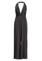 Neckholder Jumpsuit aus Satin