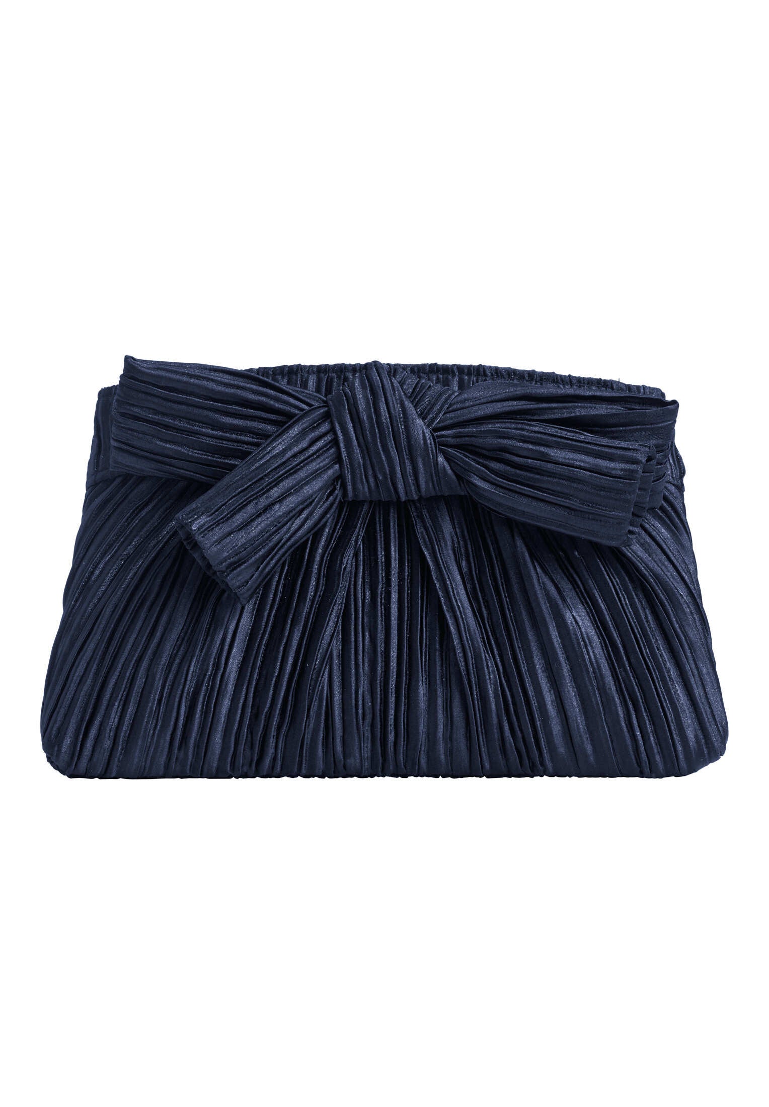 Abendtasche mit Schleifenapplikation midnight blue One Size