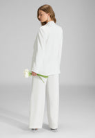 Doppelreihiger Blazer aus Satin