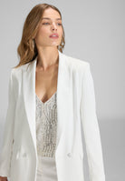 Doppelreihiger Blazer aus Satin