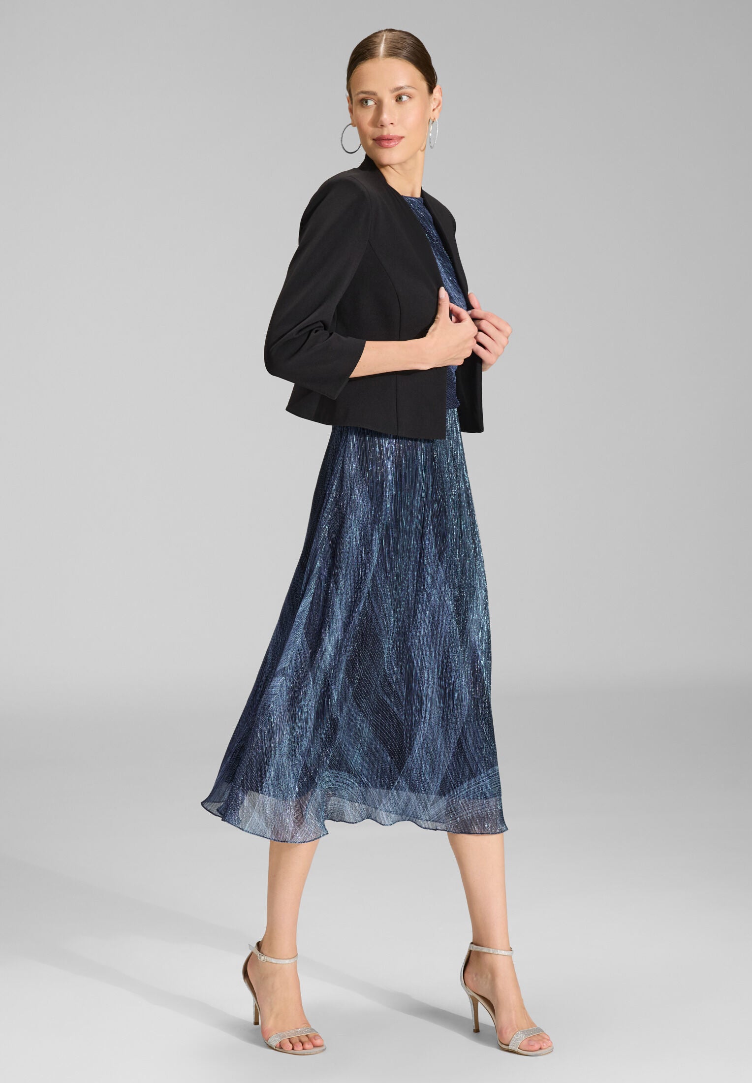 Taillierte Jacke aus Jersey Crêpe