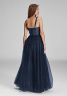 Tüllrobe mit Schimmereffekt