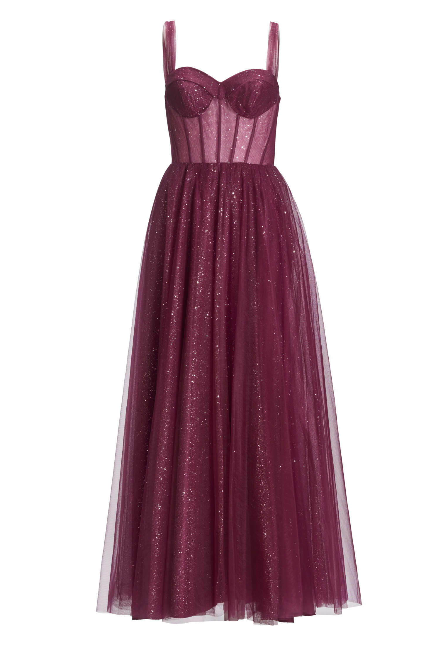 Tüllrobe mit Schimmereffekt