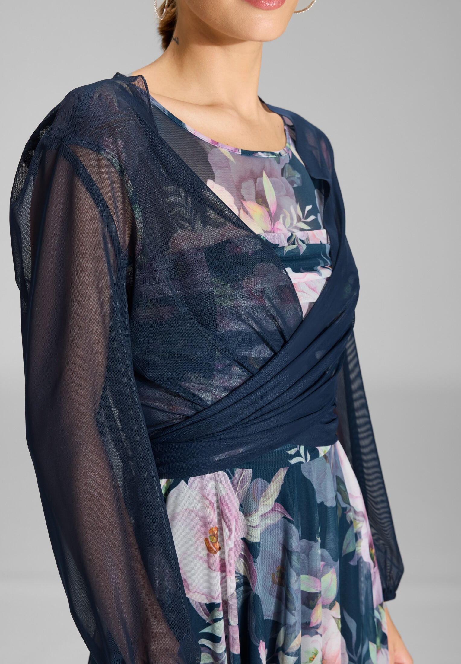 Wickelbolero aus Mesh