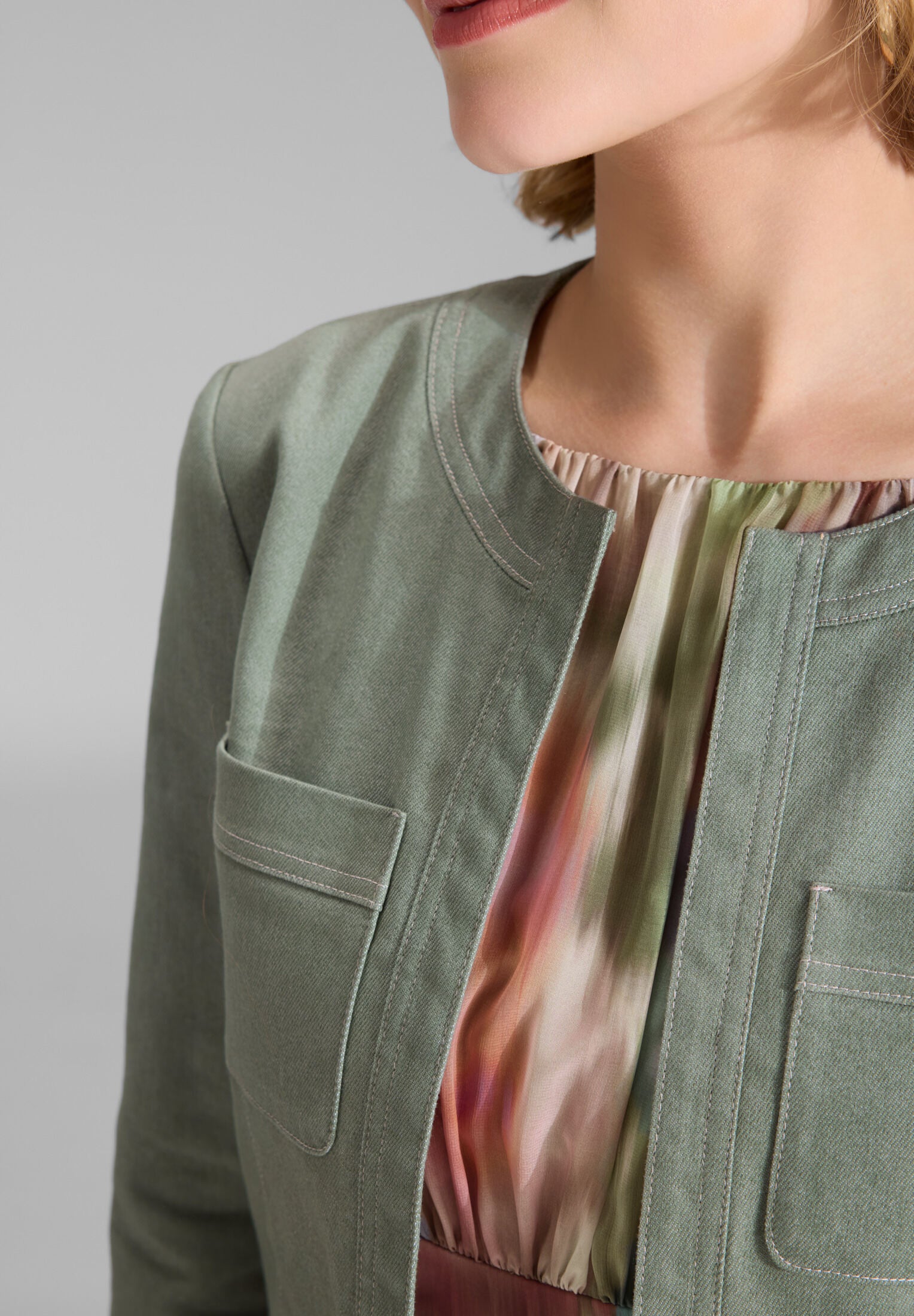 Jacke aus Stretch Denim